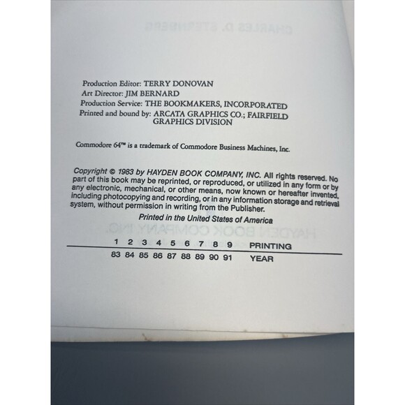commodore 64 programs for the home Charles D. sternberg Vintage Book 1983 - Picture 5 of 8
